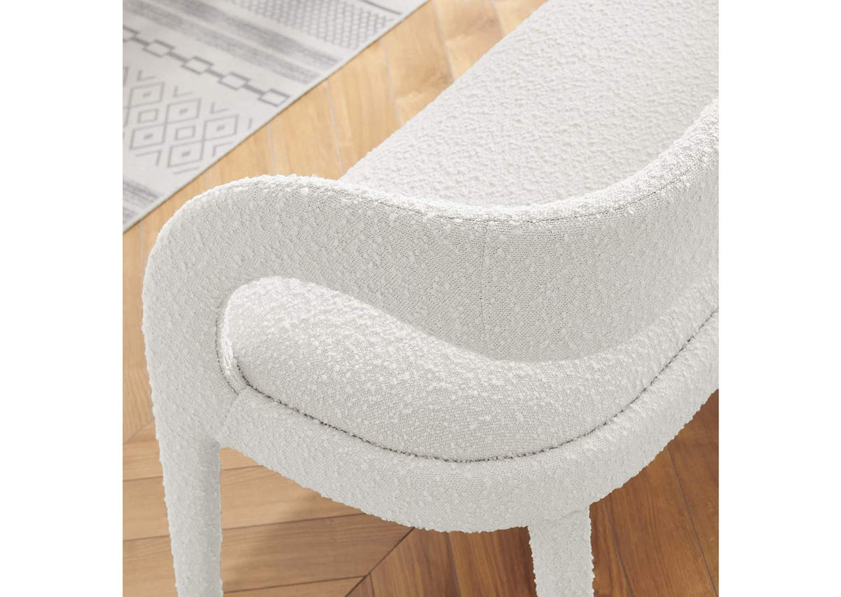 EEI-6571-IVO Pinnacle Boucle Fabric Accent Bench By Modway