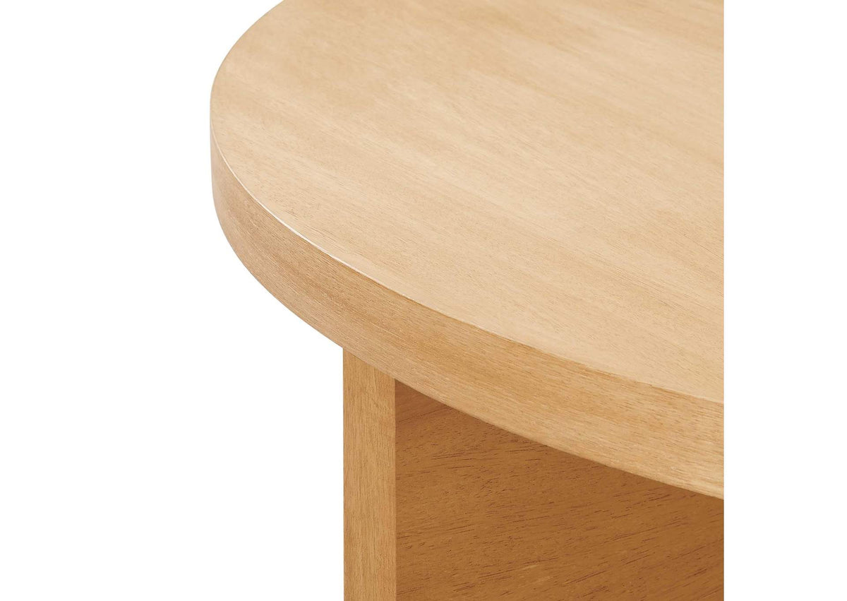 EEI-6580-NAT Silas Round Wood Coffee Table By Modway