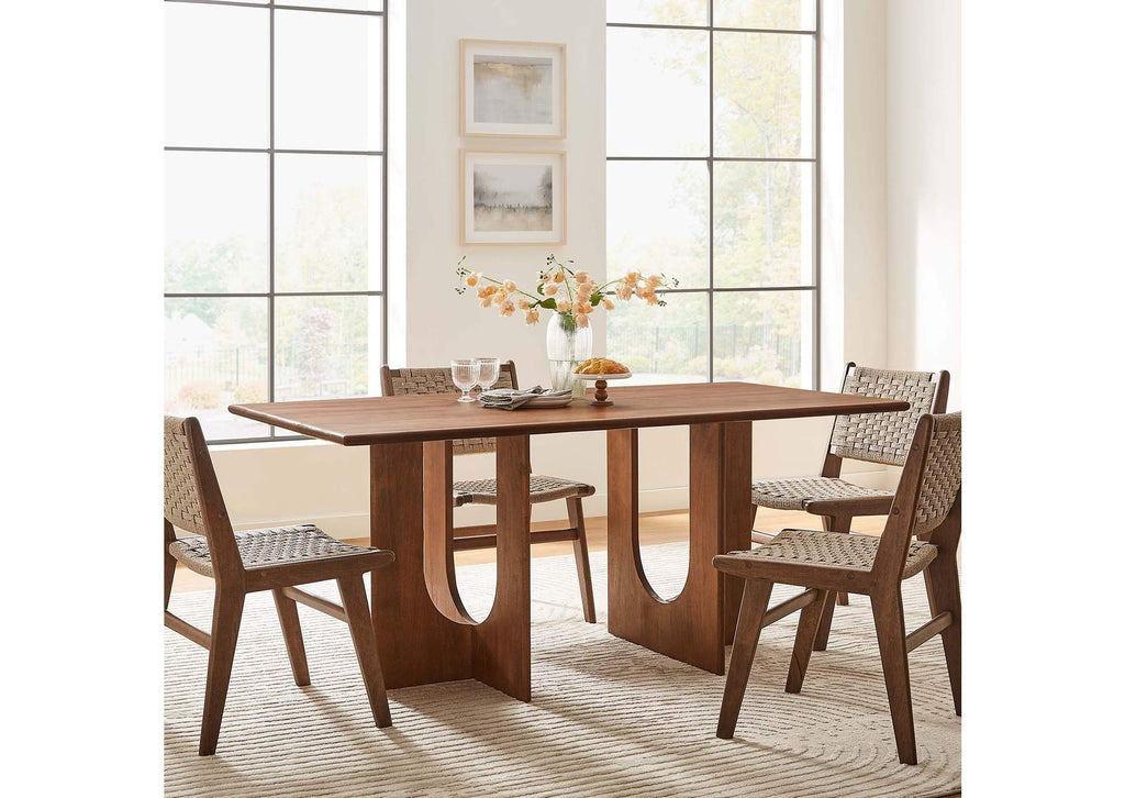 EEI-6593-WAL Rivian Rectangular 70" Wood Dining Table By Modway