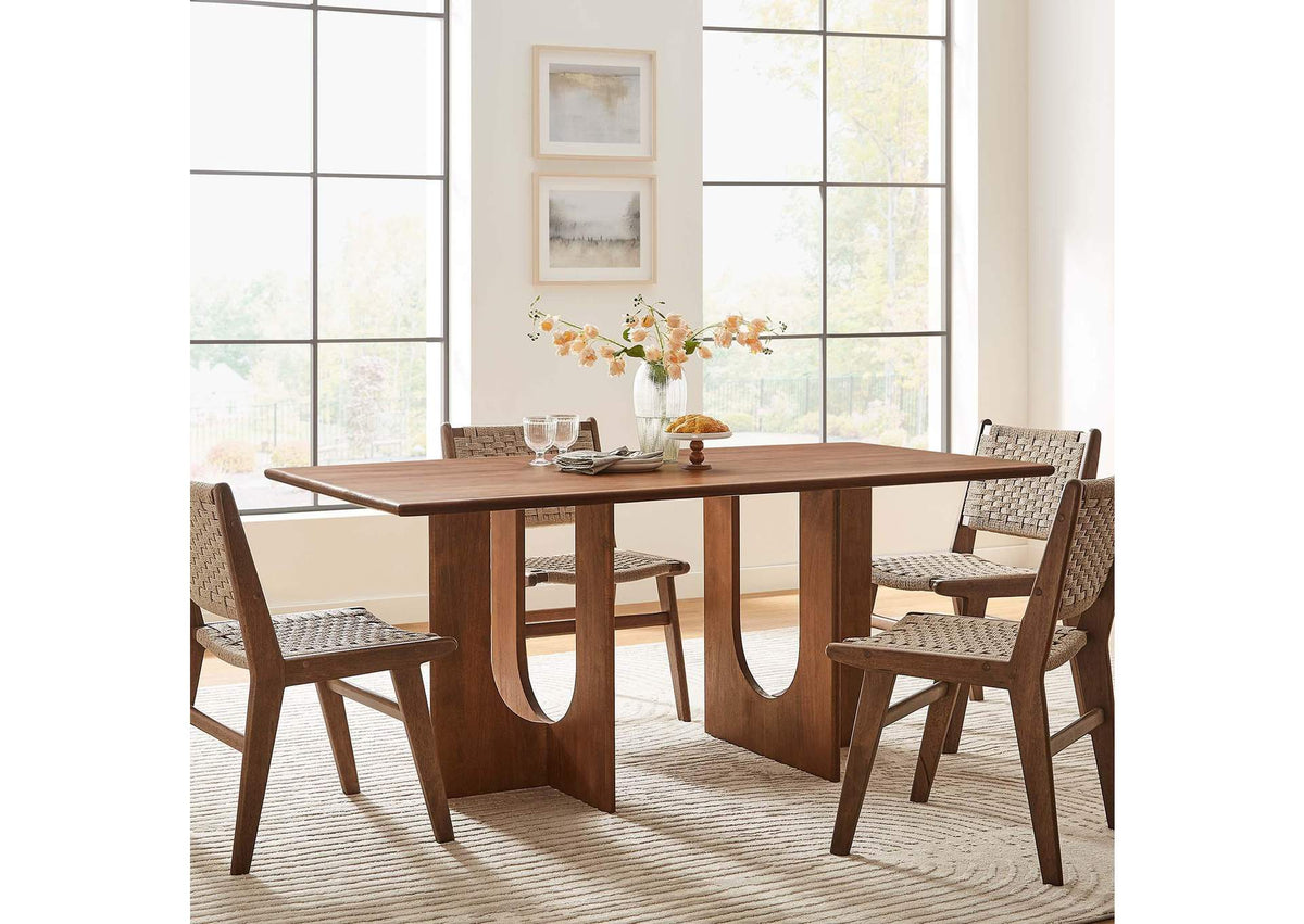 EEI-6593-WAL Rivian Rectangular 70" Wood Dining Table By Modway