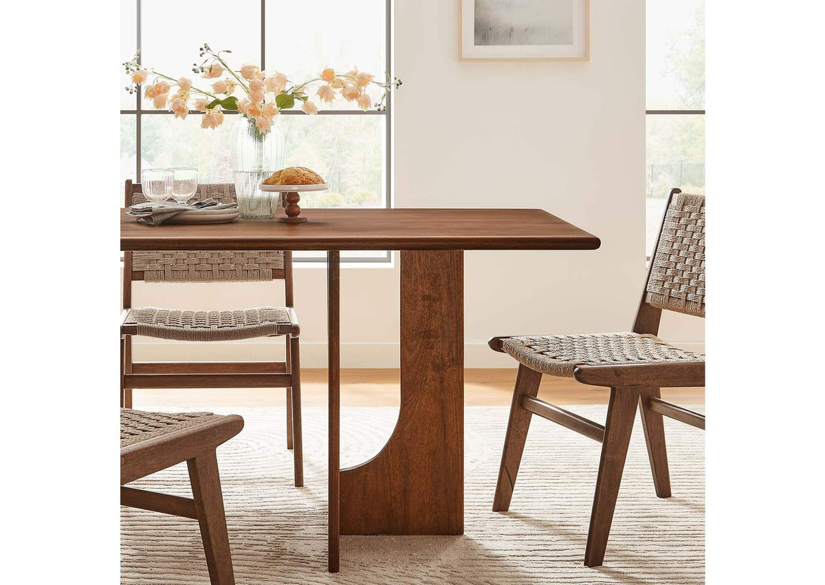 EEI-6593-WAL Rivian Rectangular 70" Wood Dining Table By Modway