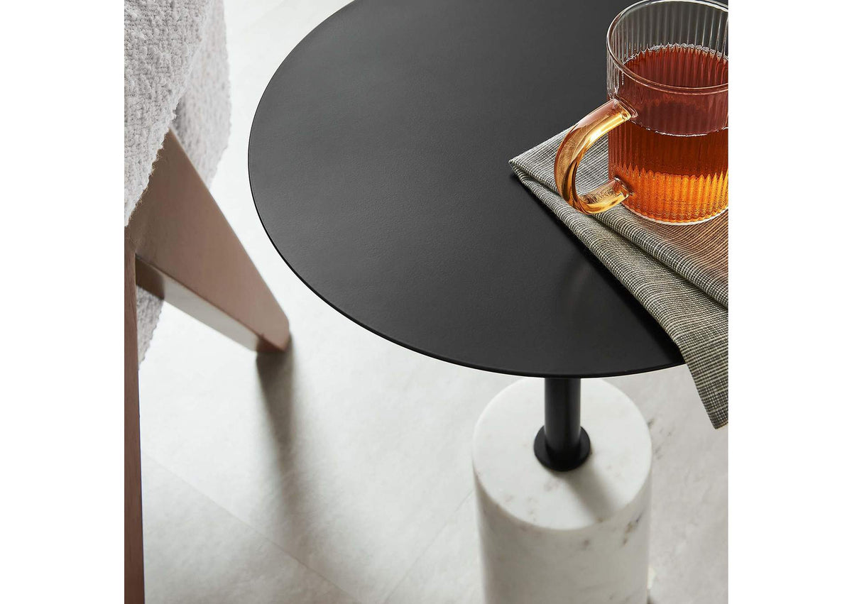 EEI-6605-WHI-BLK Lyric Round Side Table By Modway