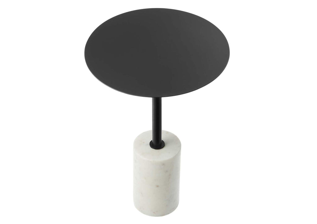 EEI-6605-WHI-BLK Lyric Round Side Table By Modway
