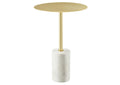 EEI-6605-WHI-BRA Lyric Round Side Table By Modway