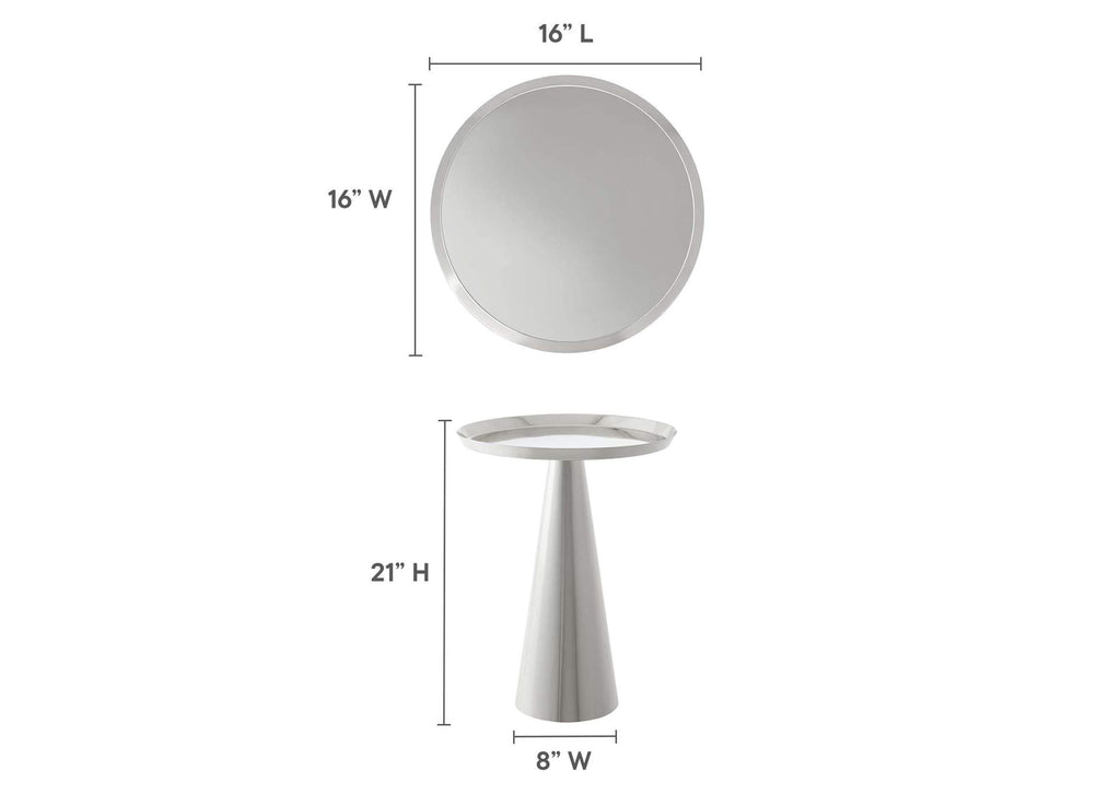 EEI-6608-NIC Maren Round Side Table By Modway