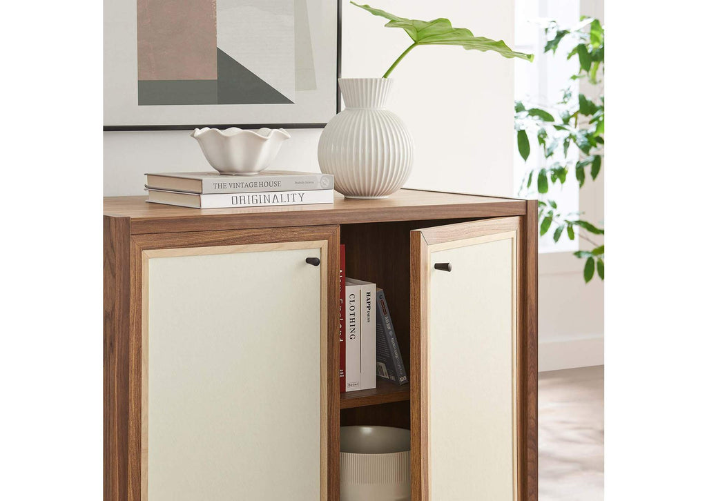 EEI-6615-WAL Capri 33" Wood Grain Storage Cabinet By Modway