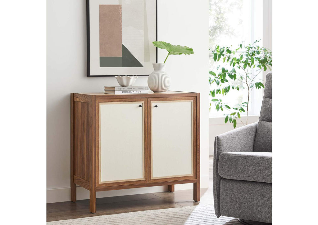 EEI-6615-WAL Capri 33" Wood Grain Storage Cabinet By Modway