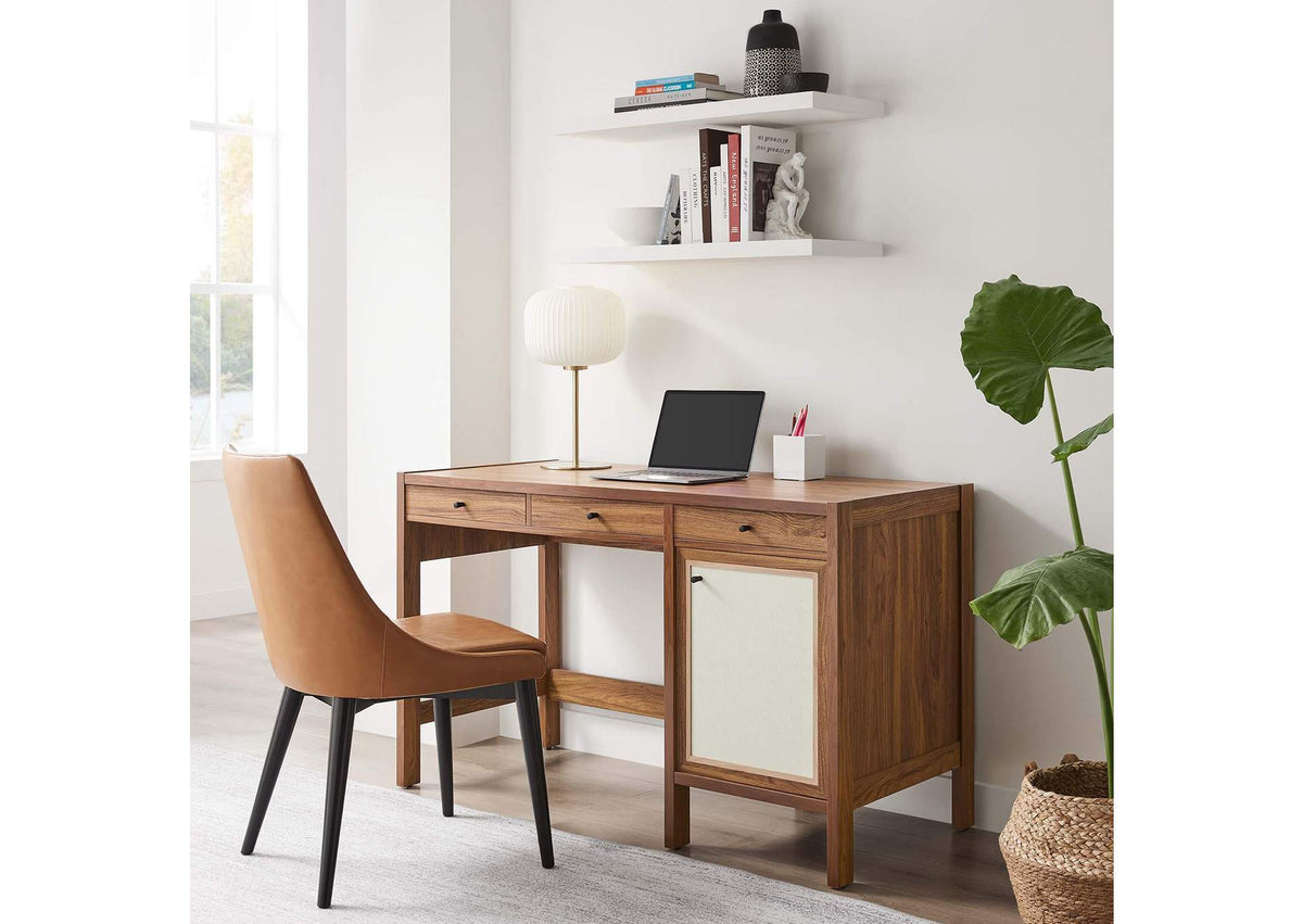 EEI-6617-WAL Capri 49" Wood Grain Office Desk By Modway