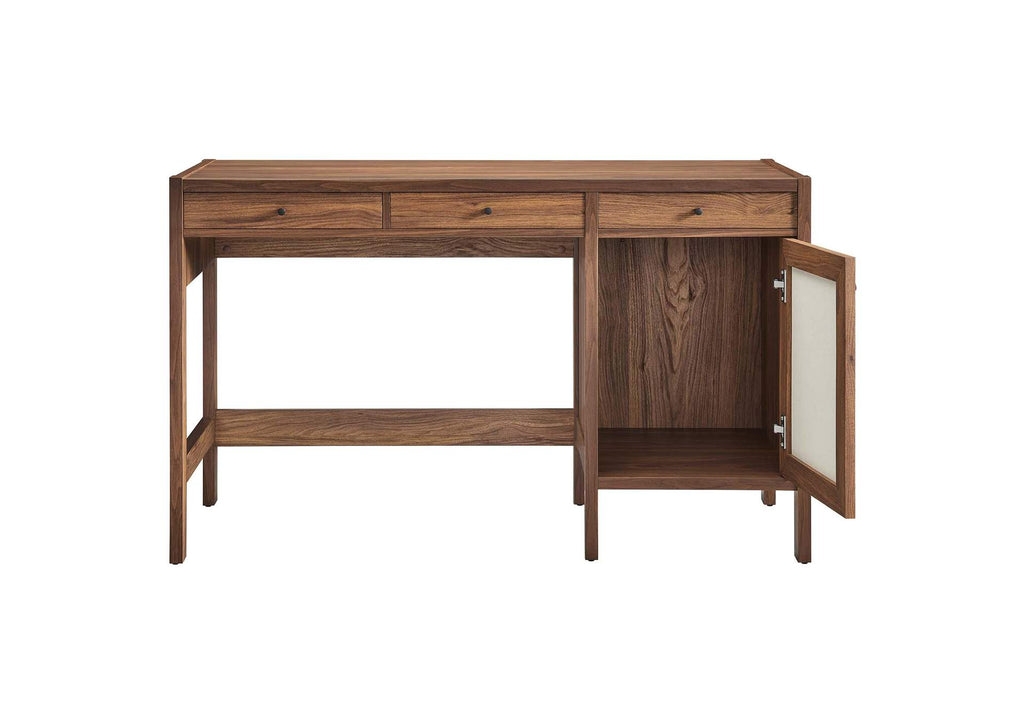 EEI-6617-WAL Capri 49" Wood Grain Office Desk By Modway