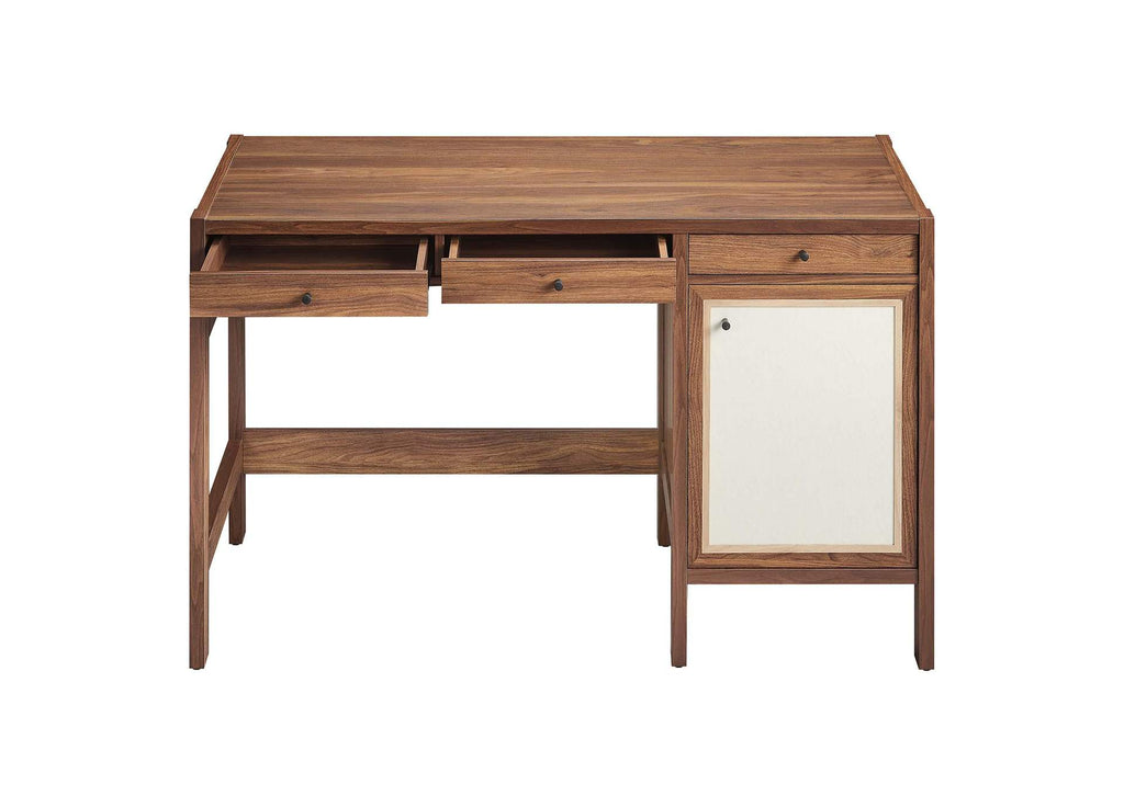 EEI-6617-WAL Capri 49" Wood Grain Office Desk By Modway