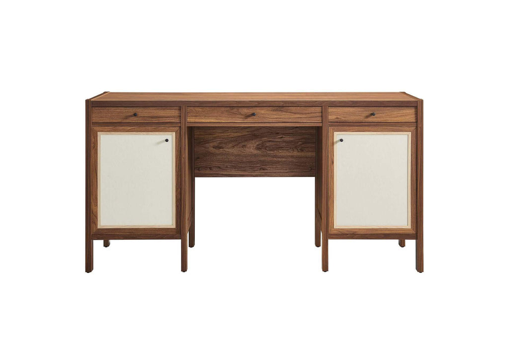 EEI-6618-WAL Capri 58" Wood Grain Office Desk By Modway