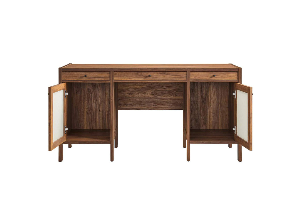 EEI-6618-WAL Capri 58" Wood Grain Office Desk By Modway