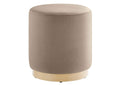 EEI-6652-TAU-NAT Tilden 16" Round Performance Velvet Upholstered Ottoman By Modway