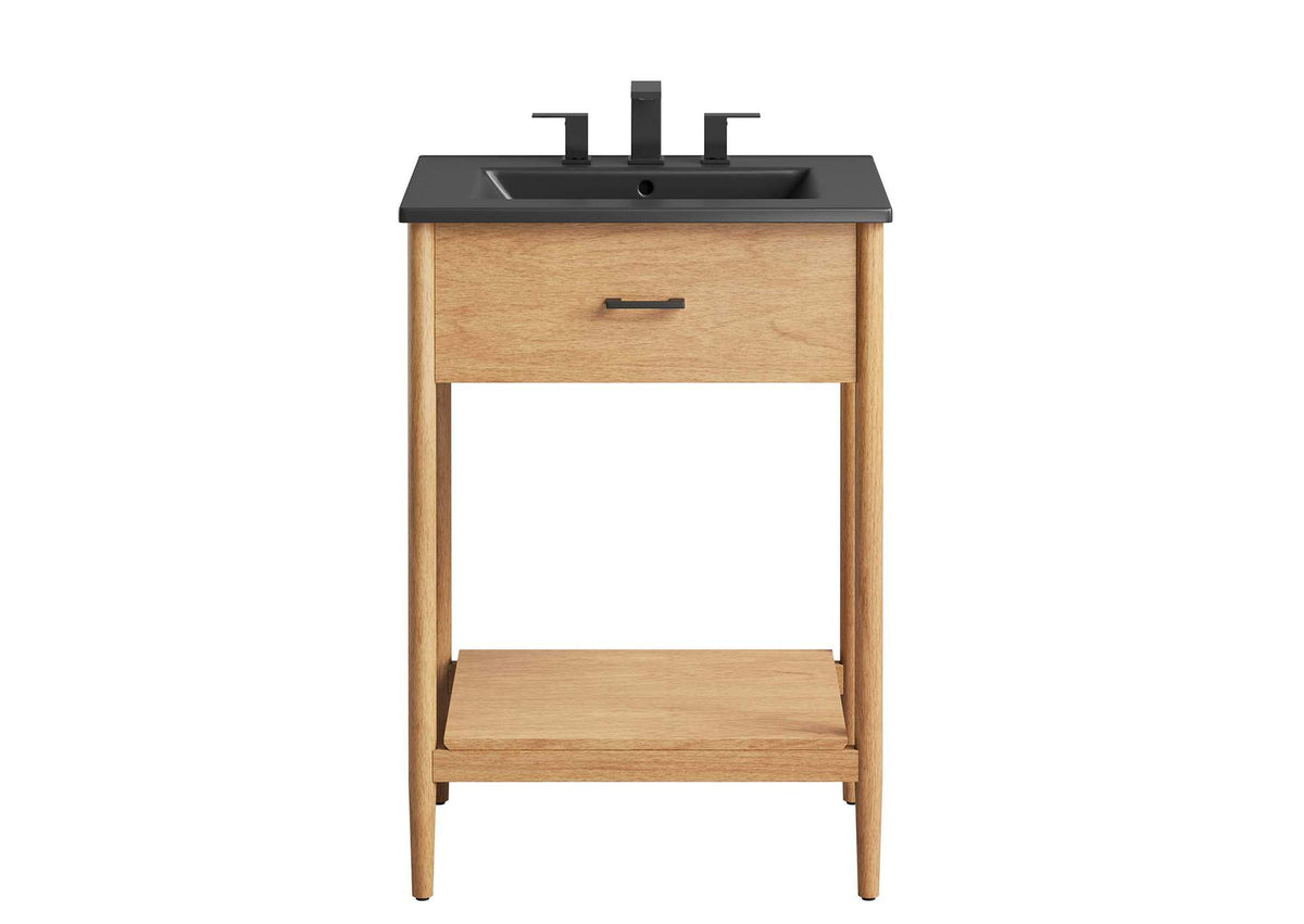 EEI-6661-NAT-BLK Zaire 24" Bathroom Vanity By Modway