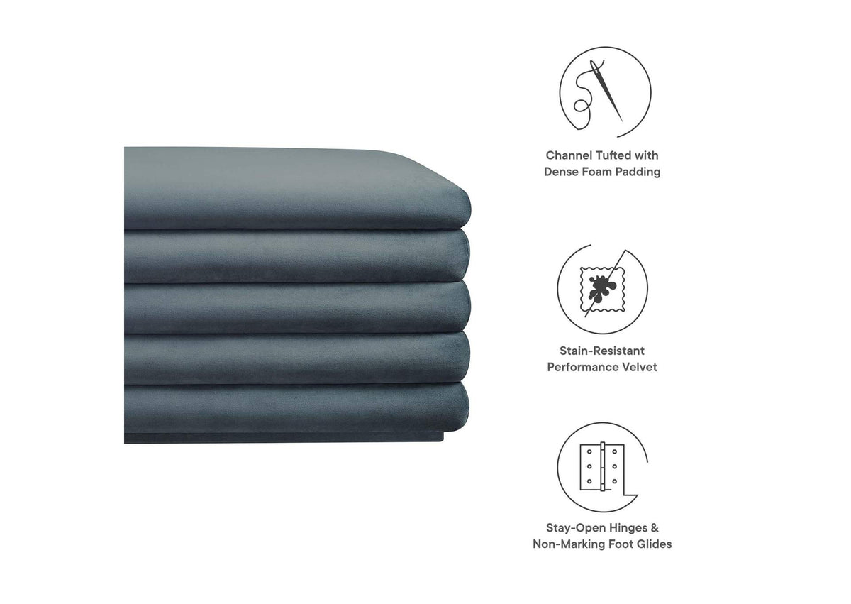 EEI-6664-CAB Mezzo Upholstered Performance Velvet Storage Bench By Modway