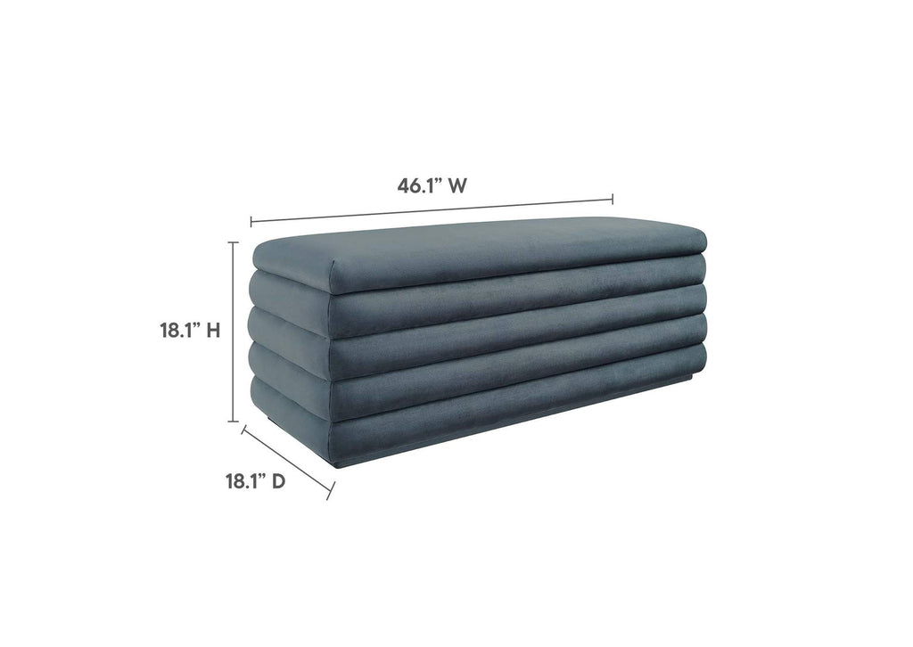 EEI-6664-CAB Mezzo Upholstered Performance Velvet Storage Bench By Modway