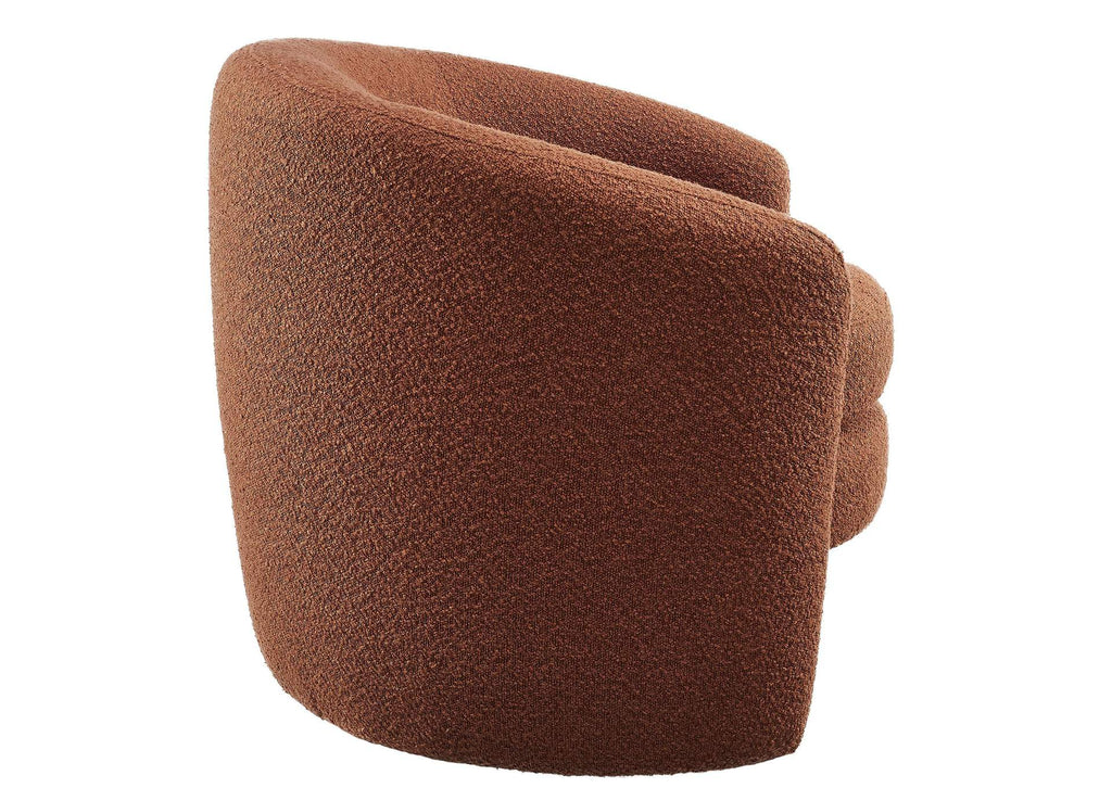 EEI-6666-RUS Affinity Upholstered Boucle Fabric Curved Back Armchair By Modway