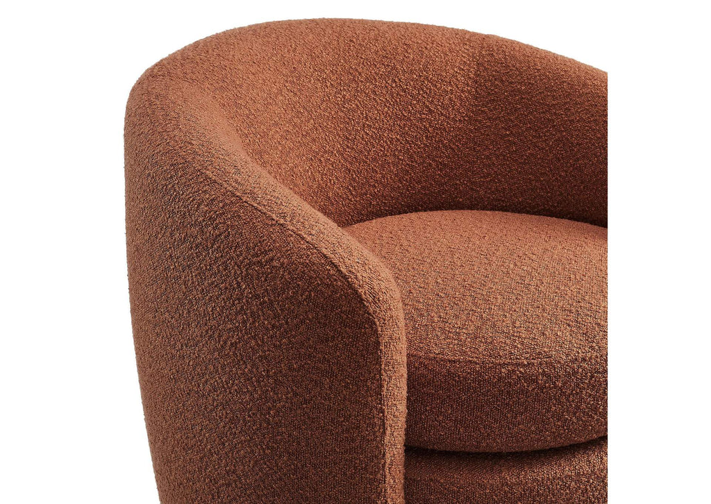 EEI-6666-RUS Affinity Upholstered Boucle Fabric Curved Back Armchair By Modway