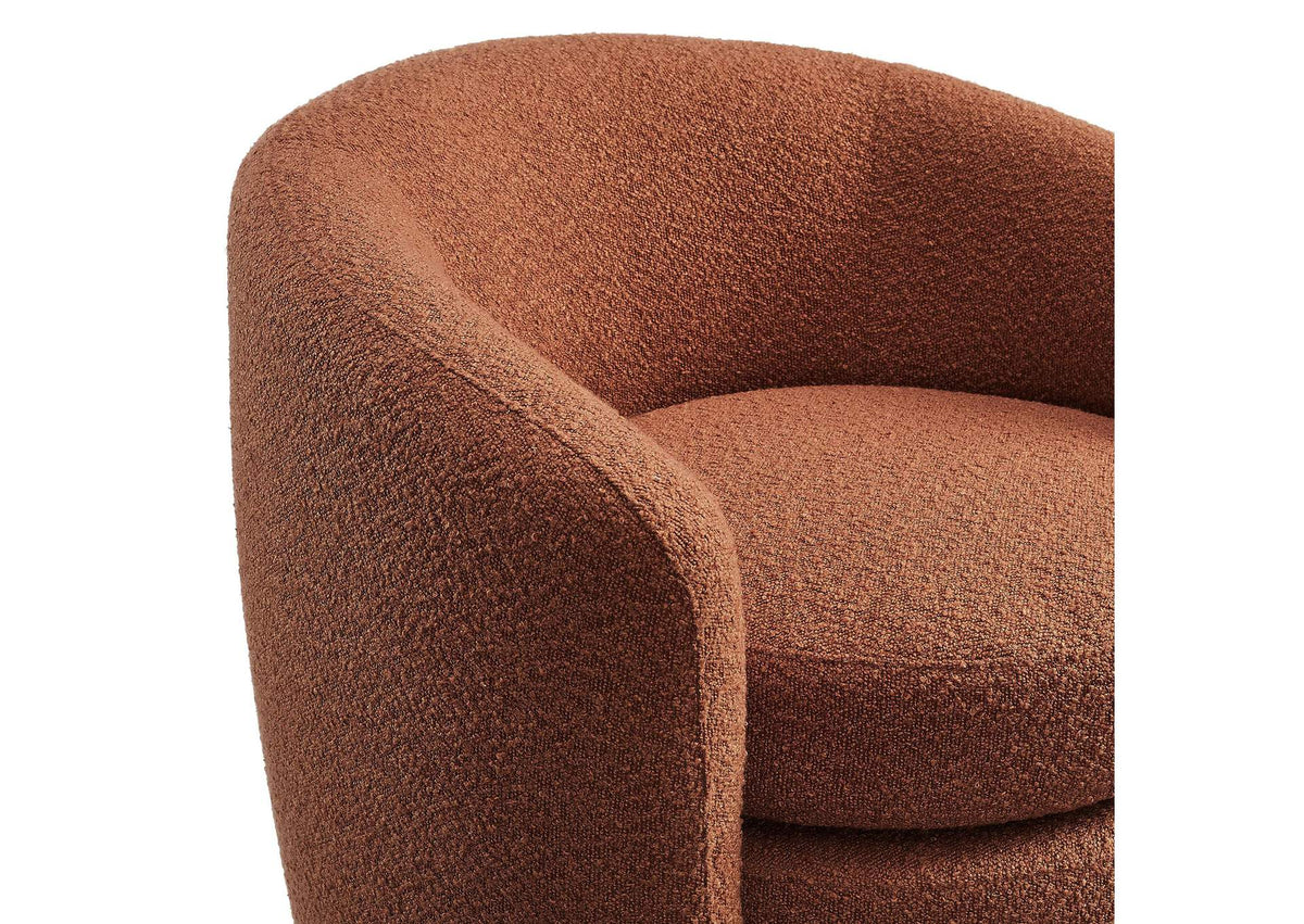 EEI-6666-RUS Affinity Upholstered Boucle Fabric Curved Back Armchair By Modway