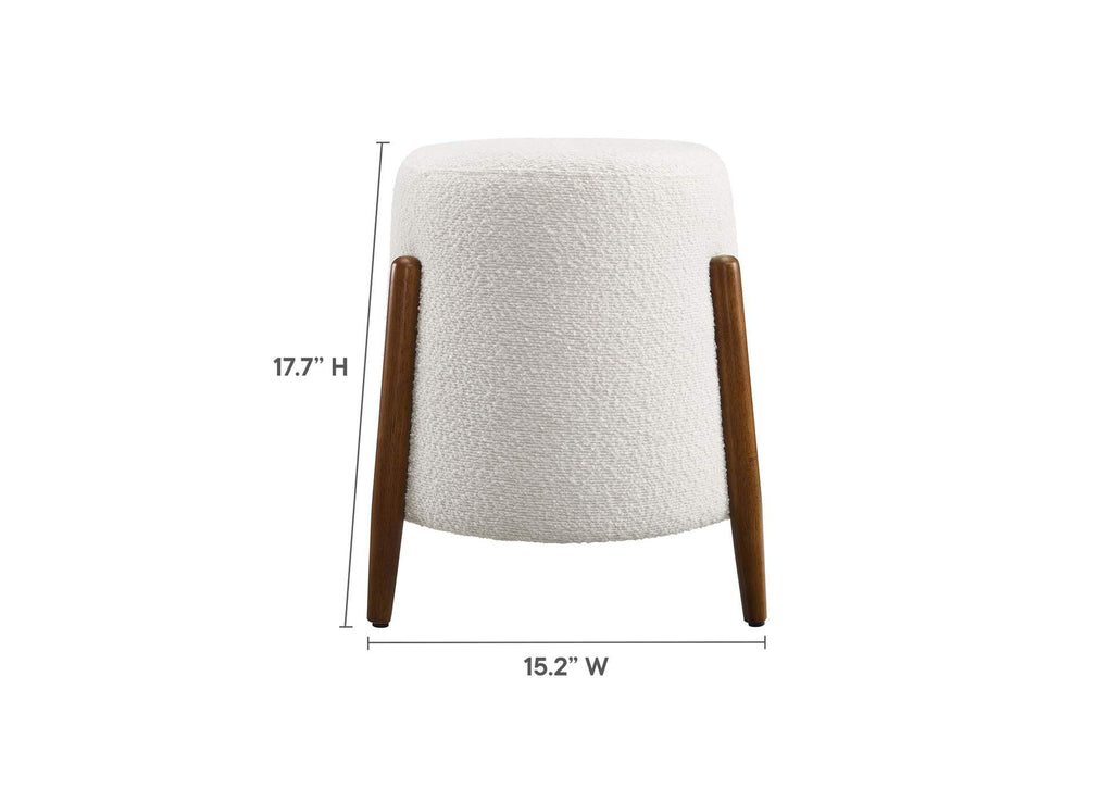 EEI-6686-CLO Riven Upholstered Boucle Fabric Ottoman By Modway