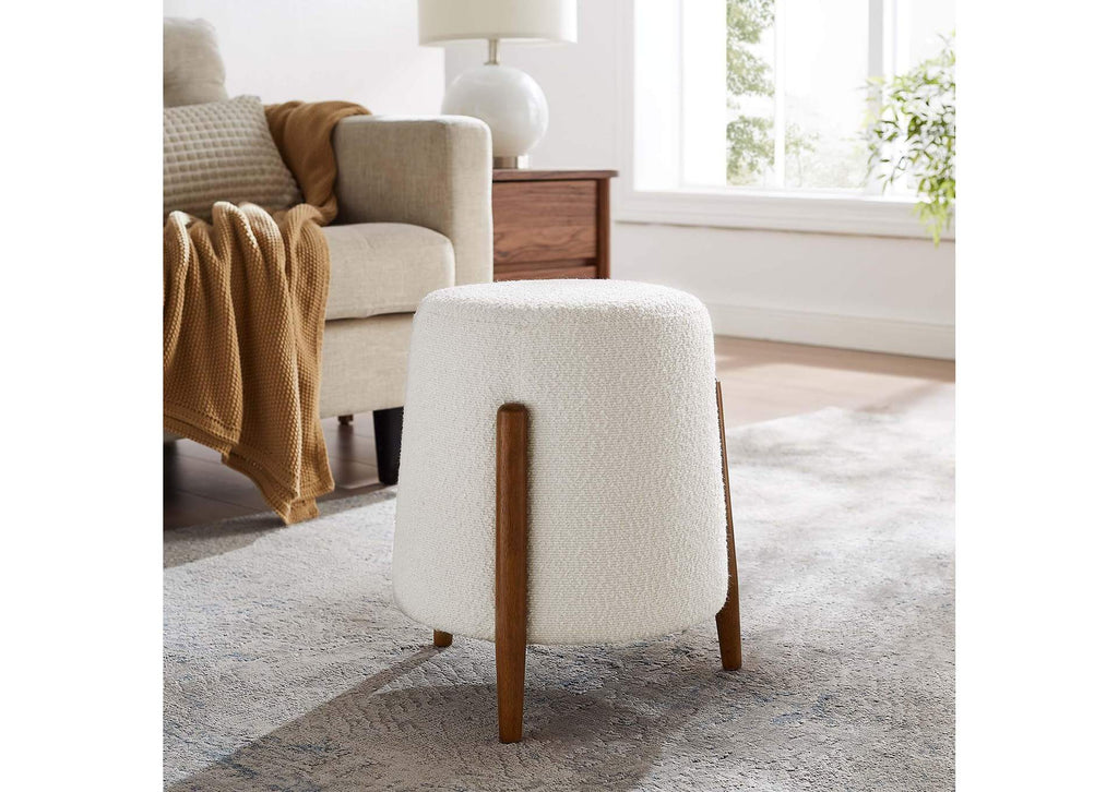 EEI-6686-CLO Riven Upholstered Boucle Fabric Ottoman By Modway