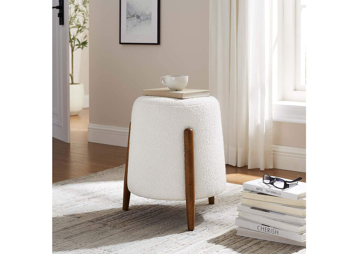 EEI-6686-CLO Riven Upholstered Boucle Fabric Ottoman By Modway
