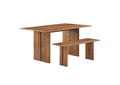EEI-6690-WAL Amistad 60" Wood Dining Table And Bench Set By Modway