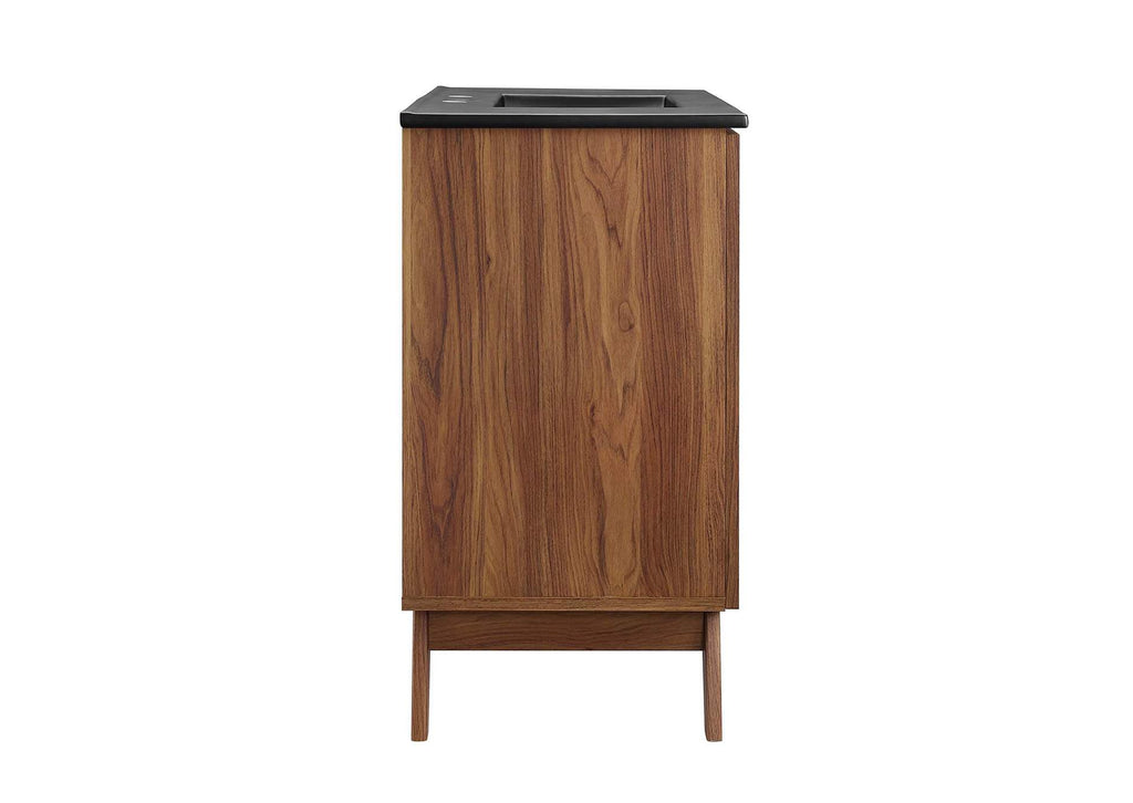 EEI-6718-WAL-BLK Soma 36" Bathroom Vanity By Modway
