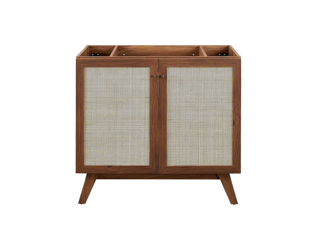 EEI-6718-WAL-BLK Soma 36" Bathroom Vanity By Modway