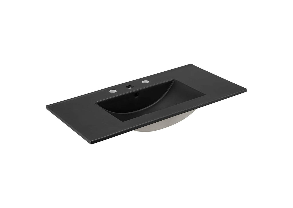 EEI-6718-WAL-BLK Soma 36" Bathroom Vanity By Modway