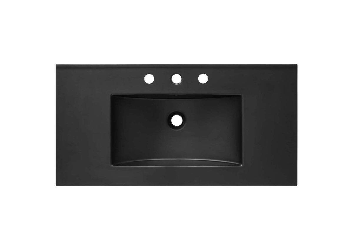 EEI-6718-WAL-BLK Soma 36" Bathroom Vanity By Modway