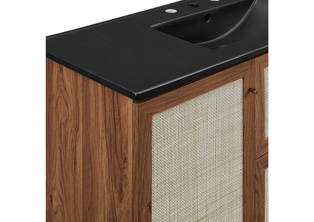 EEI-6720-WAL-BLK Soma 48" Single Sink Bathroom Vanity By Modway
