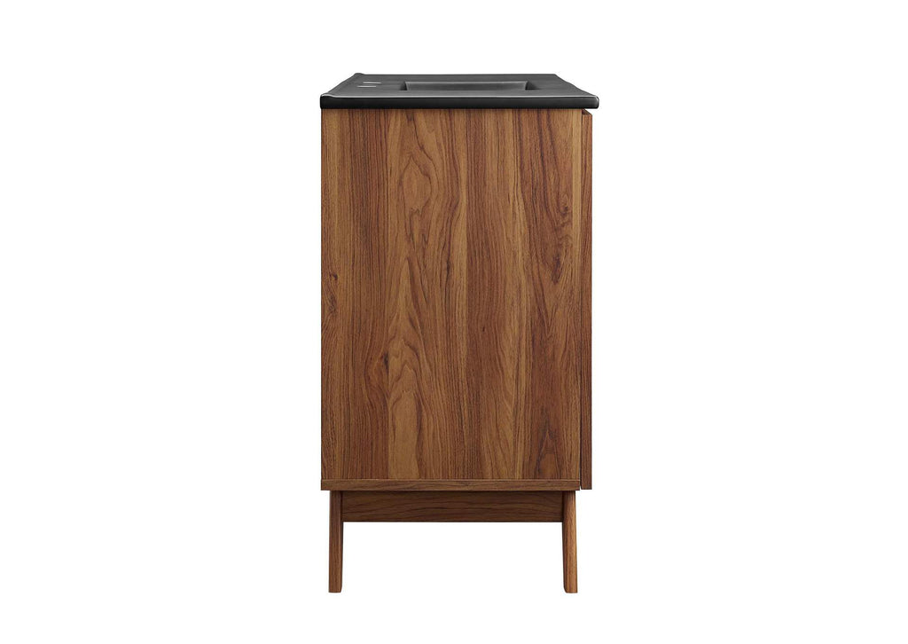 EEI-6720-WAL-BLK Soma 48" Single Sink Bathroom Vanity By Modway
