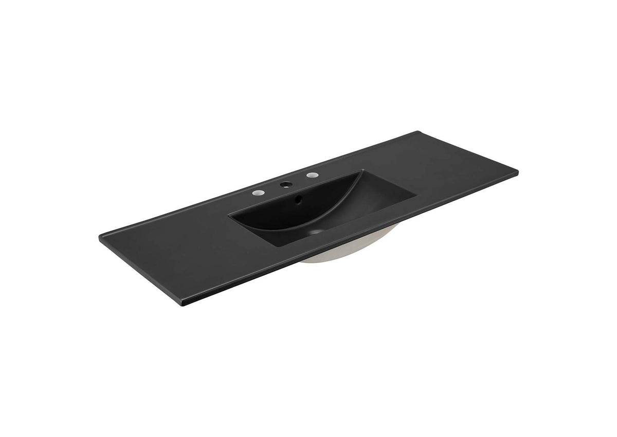 EEI-6720-WAL-BLK Soma 48" Single Sink Bathroom Vanity By Modway