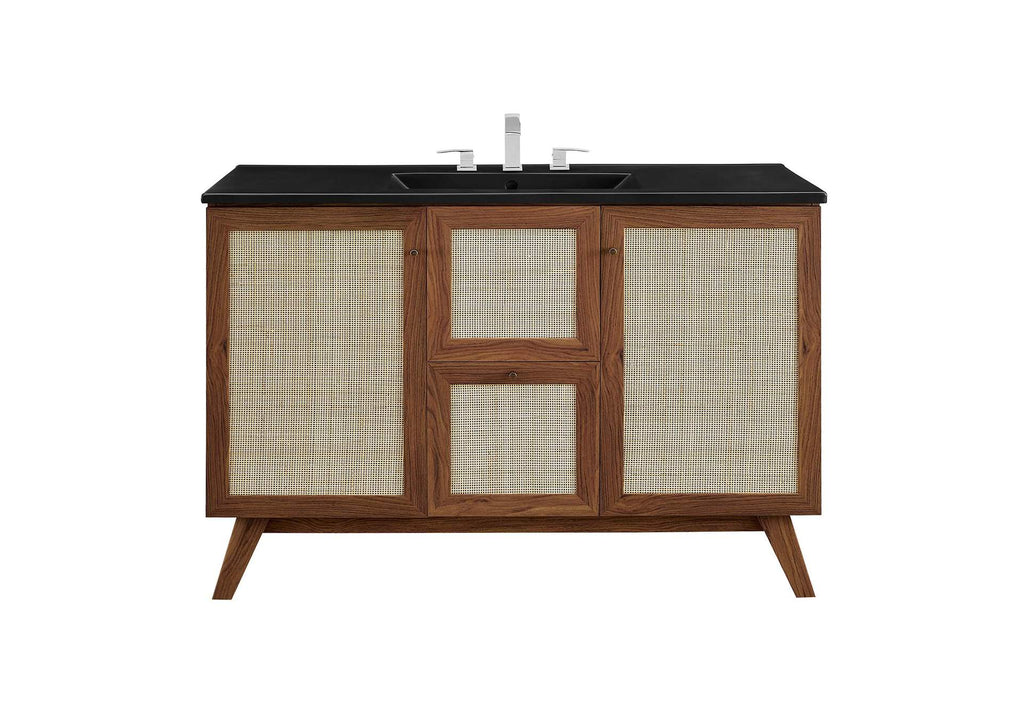 EEI-6720-WAL-BLK Soma 48" Single Sink Bathroom Vanity By Modway