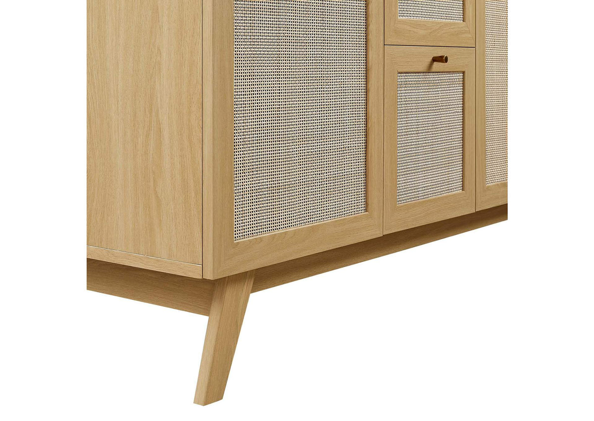 EEI-6721-OAK-WHI Soma 48" Double Sink Bathroom Vanity By Modway