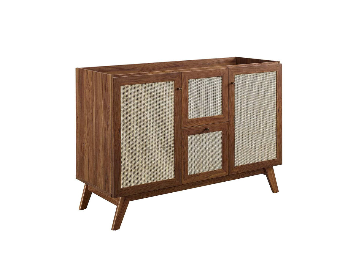 EEI-6721-WAL-WHI Soma 48" Double Sink Bathroom Vanity By Modway