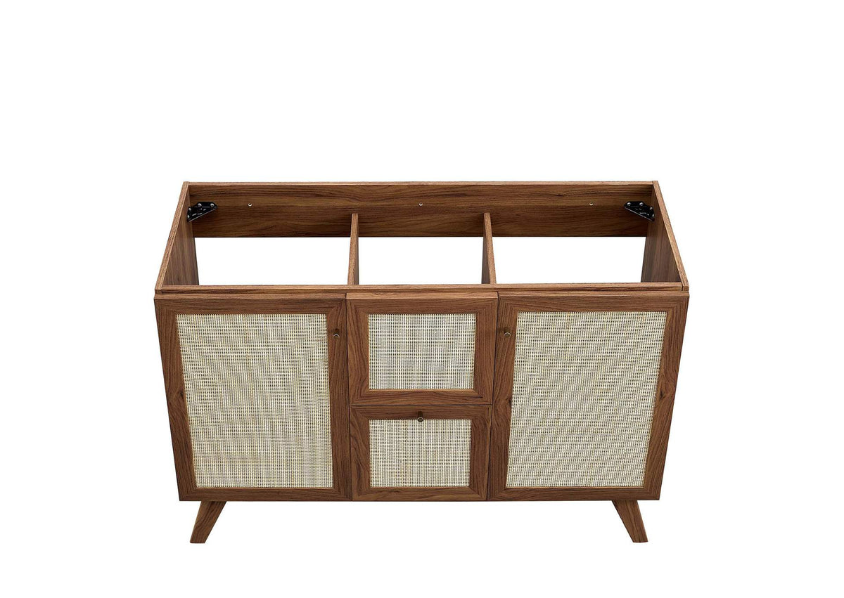 EEI-6721-WAL-WHI Soma 48" Double Sink Bathroom Vanity By Modway