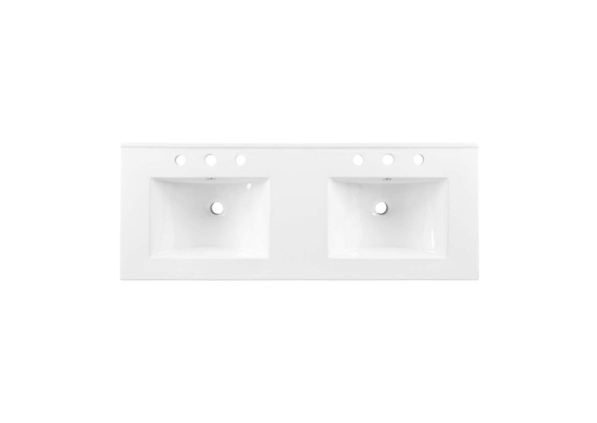 EEI-6721-WAL-WHI Soma 48" Double Sink Bathroom Vanity By Modway