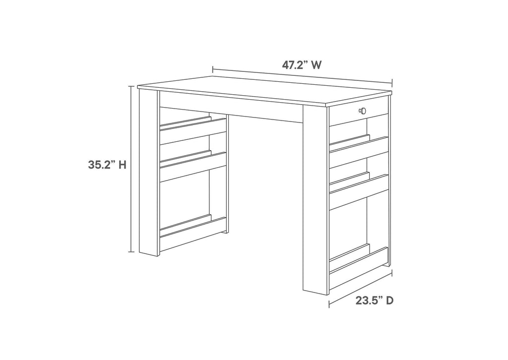 EEI-6730-OAK-GRY Galley 3-Piece Kitchen Island And Stool Set By Modway