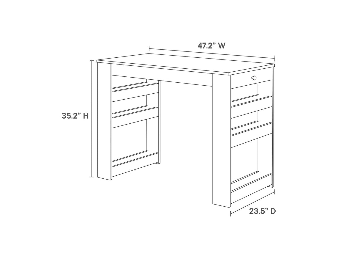 EEI-6730-OAK-GRY Galley 3-Piece Kitchen Island And Stool Set By Modway