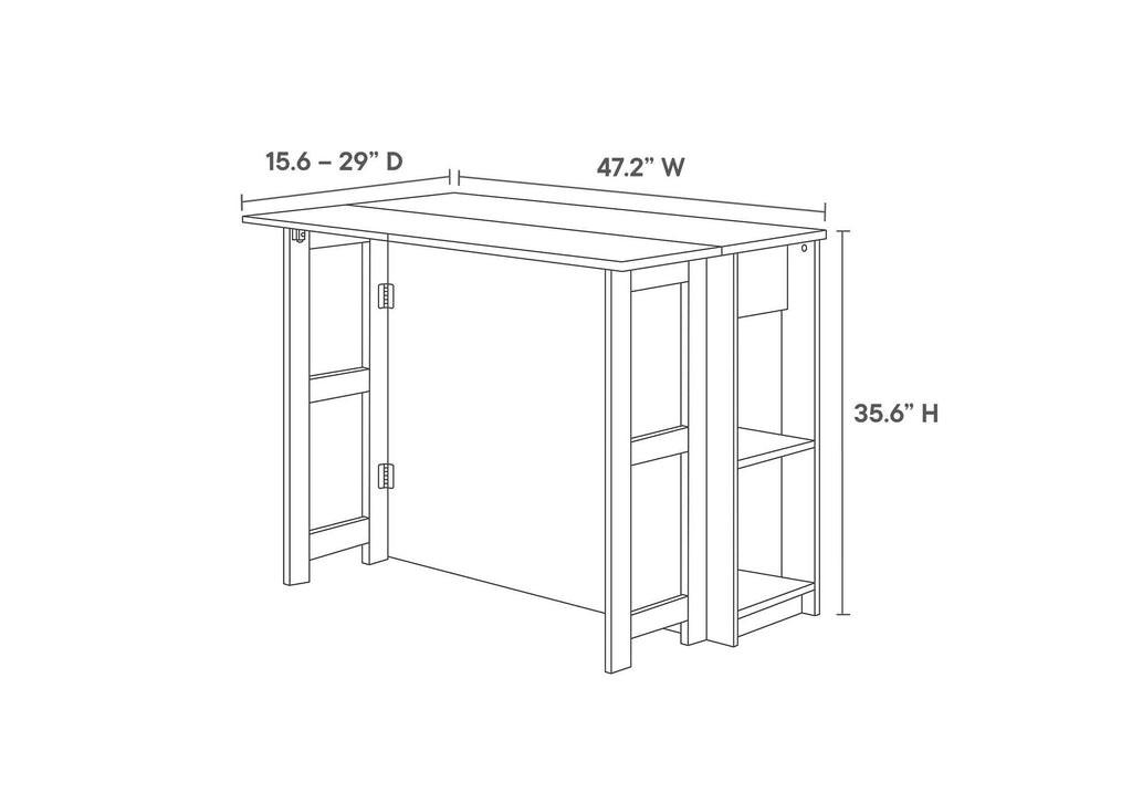 EEI-6731-WMA Meadowbrook 3-Piece Kitchen Island And Stool Set By Modway