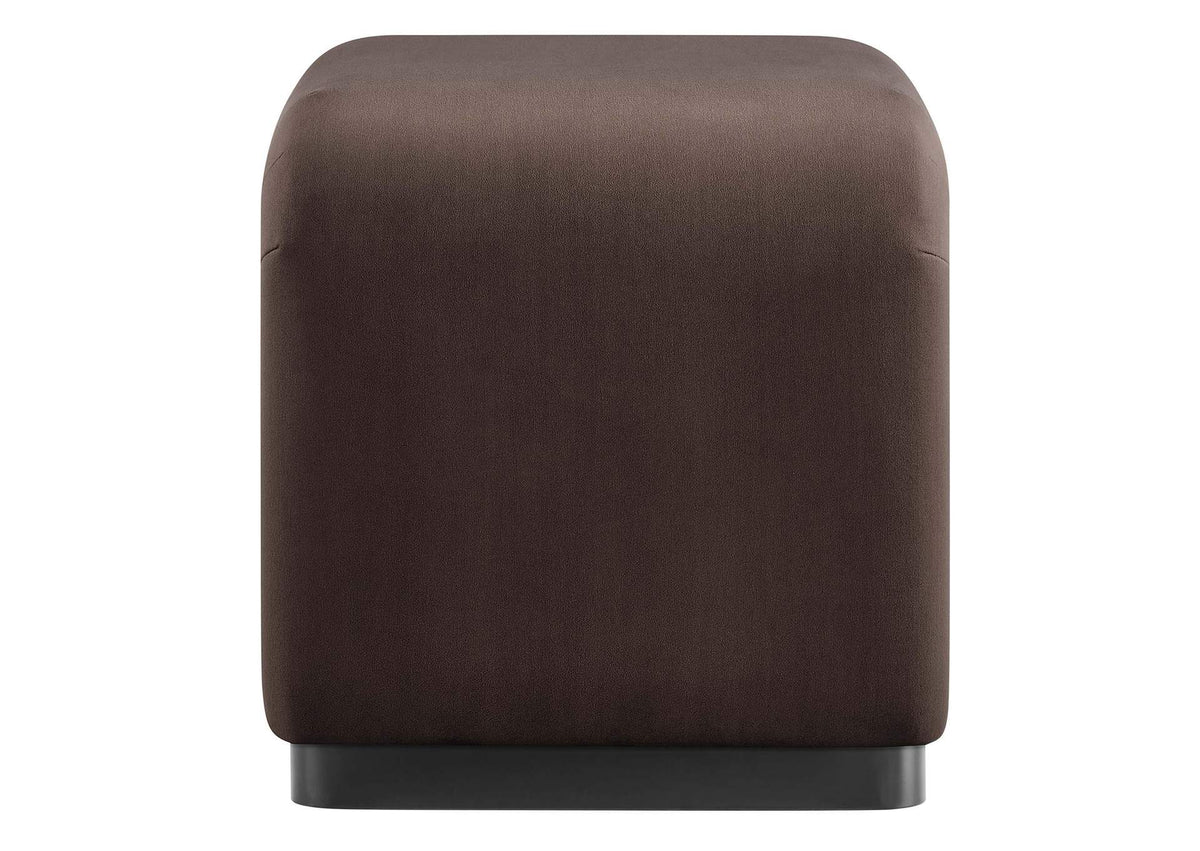 EEI-6733-BLK-CHB Koda Performance Velvet Waterfall Stool By Modway