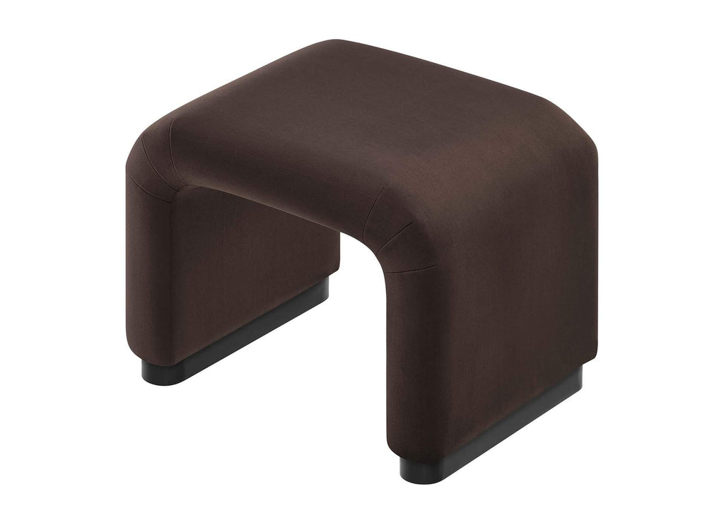 EEI-6733-BLK-CHB Koda Performance Velvet Waterfall Stool By Modway
