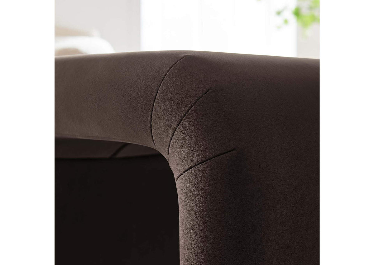 EEI-6733-BLK-CHB Koda Performance Velvet Waterfall Stool By Modway
