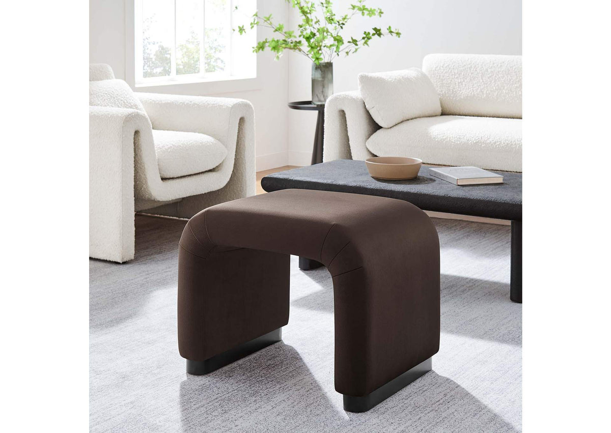 EEI-6733-BLK-CHB Koda Performance Velvet Waterfall Stool By Modway