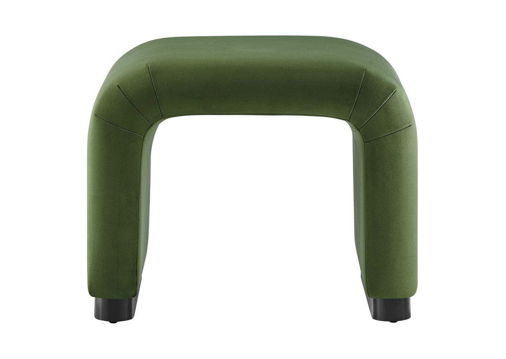EEI-6733-BLK-MOS Koda Performance Velvet Waterfall Stool By Modway