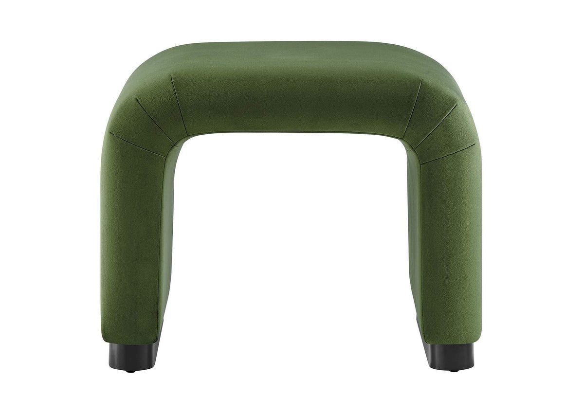 EEI-6733-BLK-MOS Koda Performance Velvet Waterfall Stool By Modway