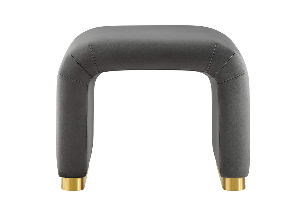 EEI-6733-BRA-STG Koda Performance Velvet Waterfall Stool By Modway
