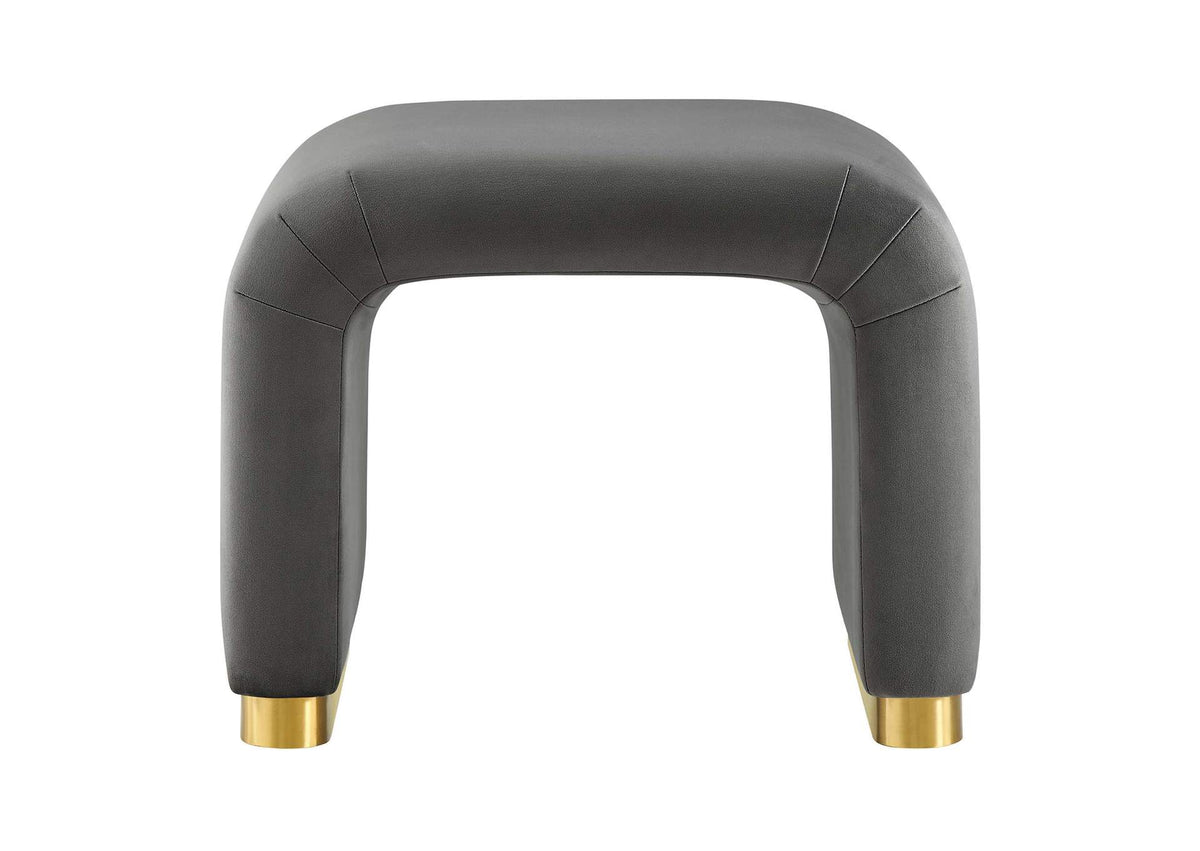 EEI-6733-BRA-STG Koda Performance Velvet Waterfall Stool By Modway